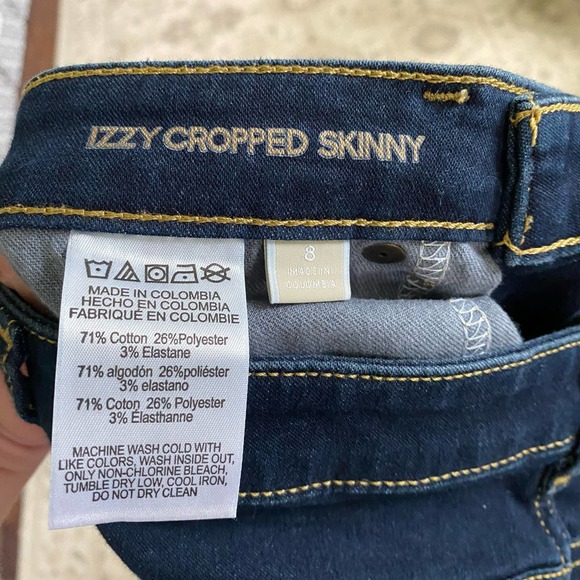 Michael Kors Izzy Cropped Skinny Jeans Denim Size 8 - Picture 4 of 5